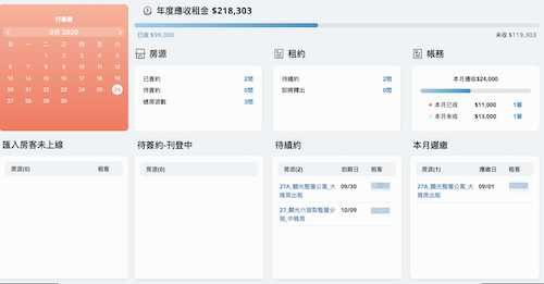 ▲房東總表讓你隨時更新出租事項,從刊登房源、簽約、租金繳交到帳務管理,都能輕鬆完成。