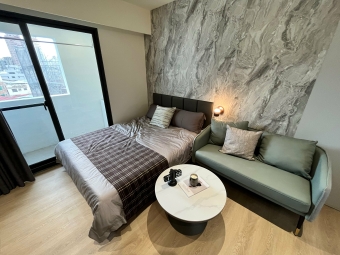 【全新完工】獨立陽台｜有浴缸｜乾濕分離｜設計套房｜可月租｜可租補｜可貓一人住的質感生活｜專為高端租客打造｜全棟管理、設備齊全（第1張）