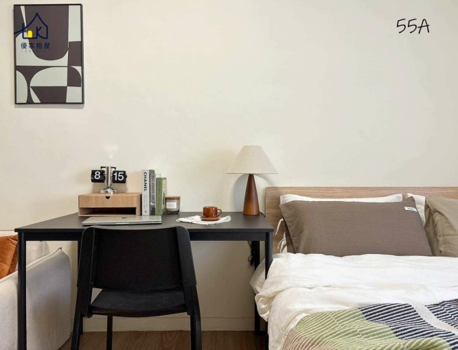 55A獨陽獨洗套房、可租補、信義安和站、包裹代收、垃圾代收(第8張)