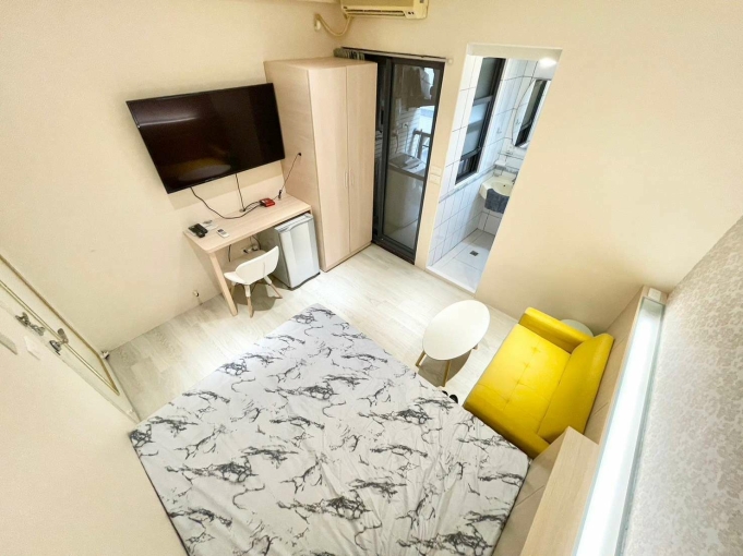 只想靜靜🎀陽台獨洗曬🔆電梯管理員🔥靜宜商😍質感裝潢（第1張）