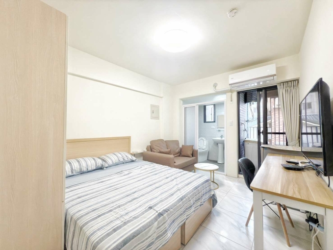 北區衛浴開窗採光通風曉明女中整棟新蓋可租補多間可選陽台獨洗曬雙層冰箱變頻冷氣電梯套房（第4張）