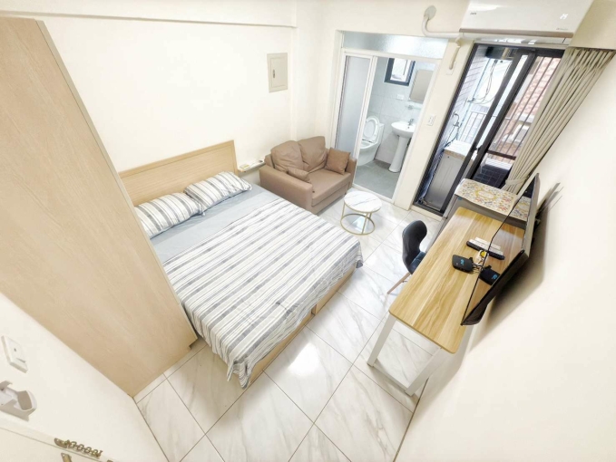 北區衛浴開窗採光通風曉明女中整棟新蓋可租補多間可選陽台獨洗曬雙層冰箱變頻冷氣電梯套房（第1張）