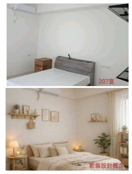 彰化高鐵特區北歐風樹景套房 獨洗獨曬可直接拎包入住（第3張）