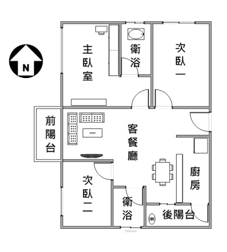 🌈美術館高樓層景觀精裝大三房平車輕軌宅💥 - Image 10