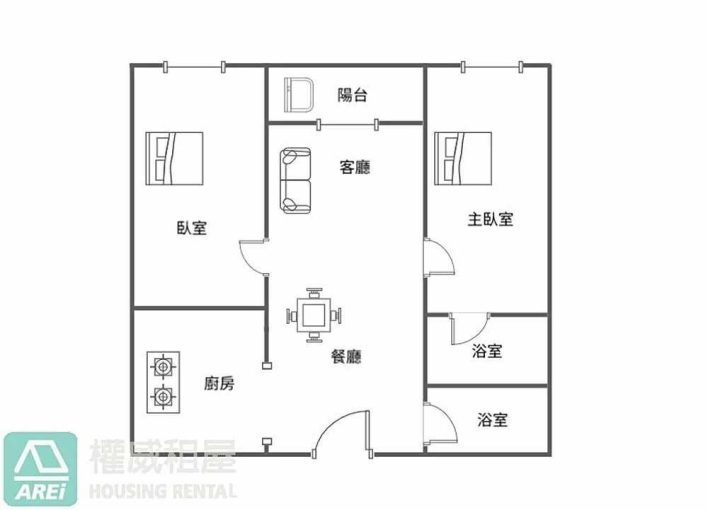三多捷運站｜三多商圈｜學區宅｜京城新世界全新2+1房平車 - Image 2
