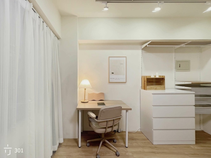 96五號房西屯/市政捷運站/租屋補助/電梯套房/獨立衛浴儲熱/對外窗/洗脫烘(1號房)（第3張）