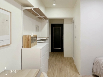 96五號房西屯/市政捷運站/租屋補助/電梯套房/獨立衛浴儲熱/對外窗/洗脫烘(1號房)（第13張）