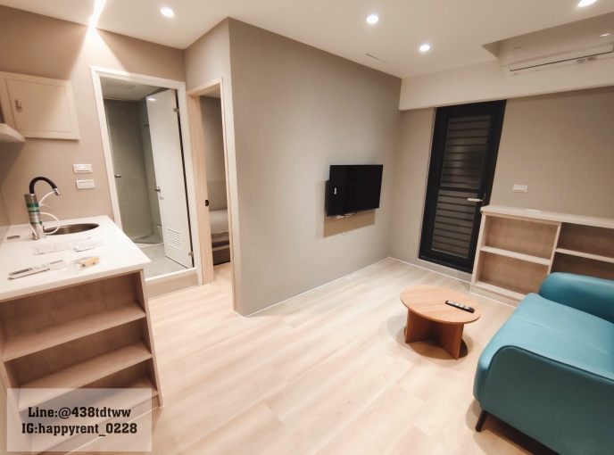 中壢火車站|健行科大|全新裝潢|一房一廳|流理台|陽台|獨洗曬 - Image 1