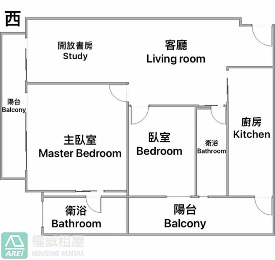 國城MRT｜到站到家｜高樓2+1房平車｜可租補 - Image 2