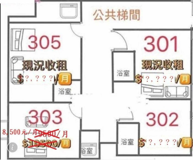 降價。東區玉皇公寓三樓套房可租補(第7張)