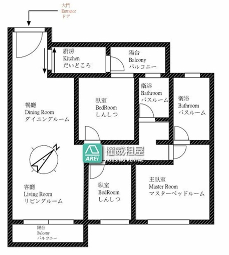 【德賢商圈旁】三房大空間含管｜近岡山高醫｜家庭首選可租補 - Image 2