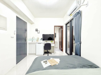 機車位走路崇德萬客火鍋可租房屋補助北屯過一個路口北區秒殺整棟新蓋全新未住採光超好小資族多間可選任你挑選間間陽台獨洗曬部分流理台電梯套房（第4張）