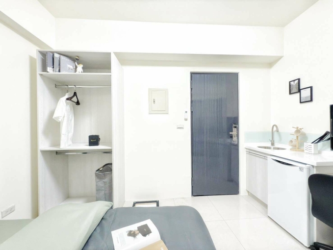 機車位走路崇德萬客火鍋可租房屋補助北屯過一個路口北區秒殺整棟新蓋全新未住採光超好小資族多間可選任你挑選間間陽台獨洗曬部分流理台電梯套房（第5張）