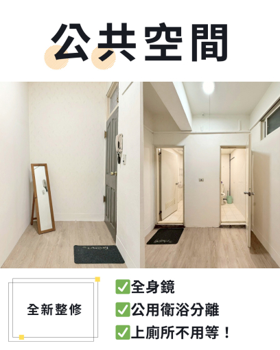 【近捷運站】全新整修首租★看房一週內簽住享優惠★（第1張）