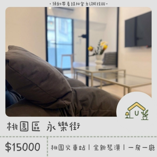 近桃園火車站|電梯🛗|一房一廳|採光佳✨|租補🉑(第9張)
