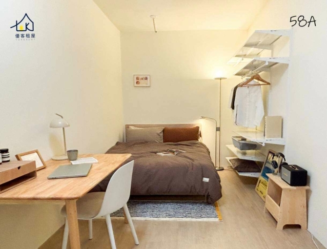 58A靜謐雅房、租補、短租月租、近永春站5分鐘（第1張）