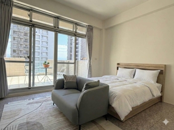 精科質感超大套房😍可租補✅全新屋況✅加大雙人床✅超大陽台（第1張）