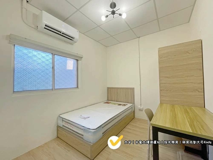 台電大樓捷運近師大台大全新裝潢採光雅房全配家具(第4張)