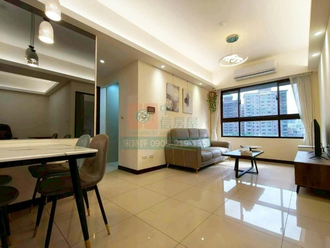 💙【經國水岸第一排｜大河戀精品2+1房】 ✨ 南崁溪河景・百萬美裝・全配拎包入住 ✨（第2張）