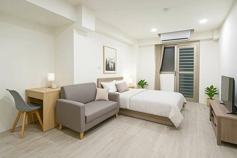 💓中山國中捷運/陽台電梯套房/近榮星花園/短租可議(第1張)