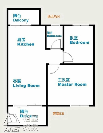 聚賢匯二期明亮大坪數全新兩房 - Image 2