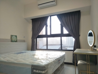 全新高鐵寧靜視野智能60吋電視飯店床墊+電動簾（第4張）