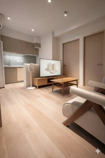 全新未住2房2衛原木奶油風 搭配電動車格以及智能家庭（第2張）