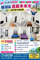 橋頭未來市#二房+平車大樓出租~岡山賣屋林丹（第1張）