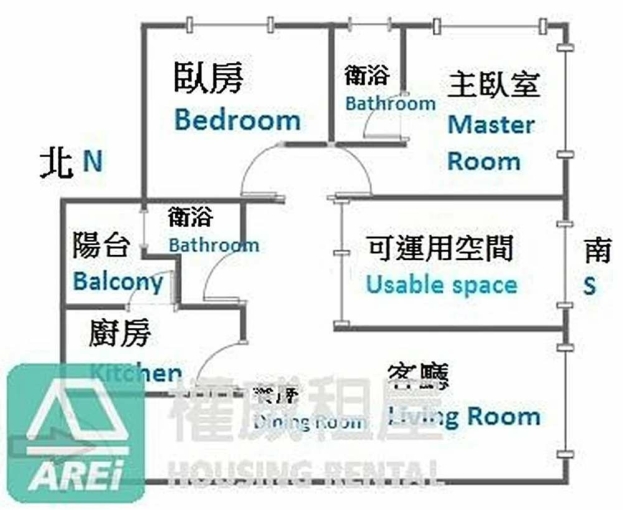 河堤社區｜圓舞曲｜木質三房｜平車租補 - Image 2