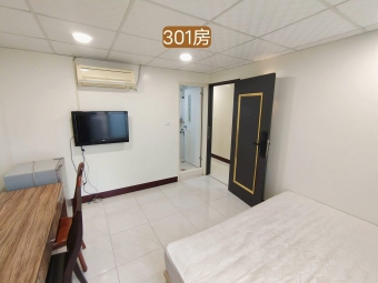 橘子🍊近台體大🍊包水WiFi獨洗曬套房🍊可租補陽台大套房301（第2張）