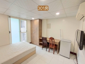 橘子🍊近台體大🍊包水WiFi獨洗曬套房🍊可租補陽台大套房301（第1張）