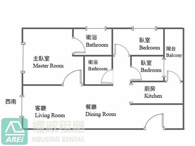 可租補｜惟美術｜青海商圈三面採光冷暖空調｜3房 - Image 2