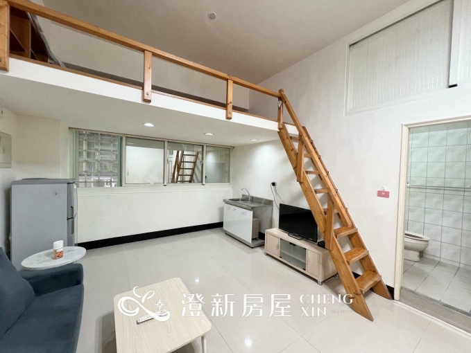 🎉金山街安靜後段/近竹科後門/一房一廳樓中樓/獨立洗衣機獨立曬衣窗台/有電梯/警衛管理/台水台電/室內機車位/獨立流理臺可開伙🎉（第1張）