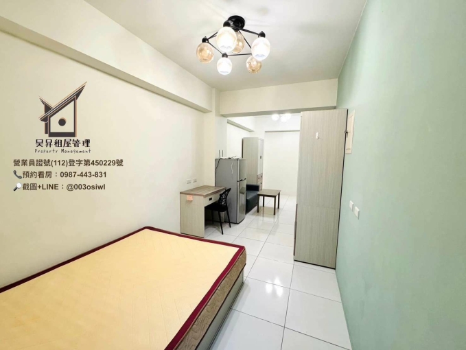 真心推薦 只有一間💜透天電梯🉑️租補️💜近逢甲、僑光💜陽台獨洗曬💜室內機車位💜衛浴開窗💜子母車💜飲水機（第4張）