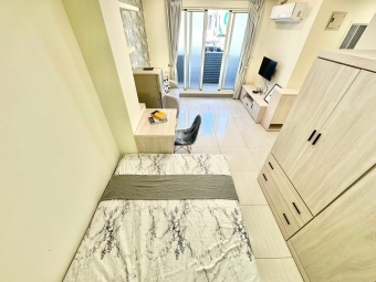 超新電梯套房☆可租補@陽台@流理臺@大空間@飲水機@子母車（第7張）