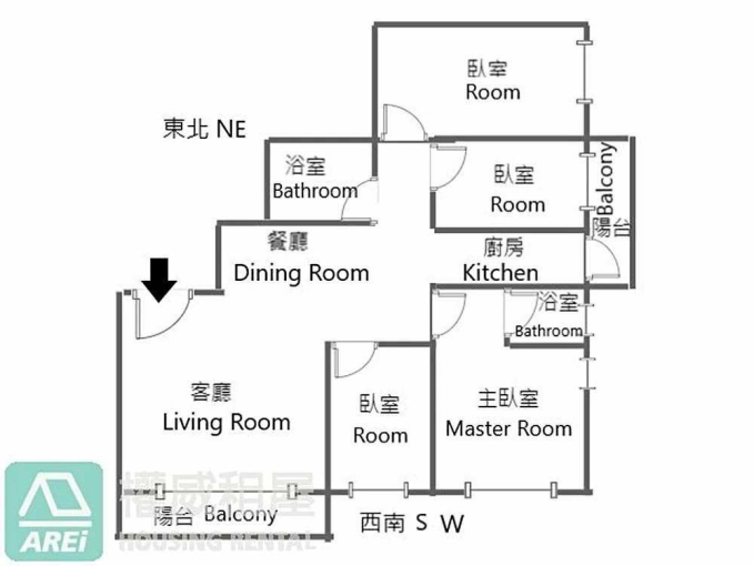美術園邸首排樹海正4房平車泳池 - Image 2