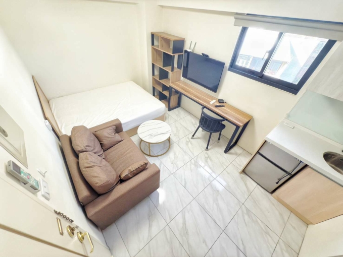 北區衛浴開窗採光通風曉明女中整棟新蓋可租補多間可選陽台獨洗曬流理台雙層冰箱變頻冷氣電梯套房（第1張）