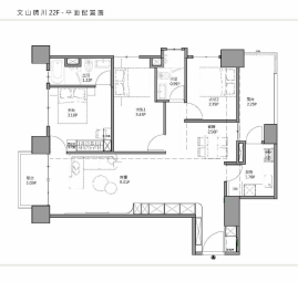 新建案全新裝潢｜4房雙陽台｜高樓遠眺101（第2張）