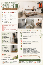 彰化高鐵特區北歐樹景套房 獨洗獨曬可拎包入住(社頭、田中、田尾、北斗、二水南來北往交通便利)（第3張）