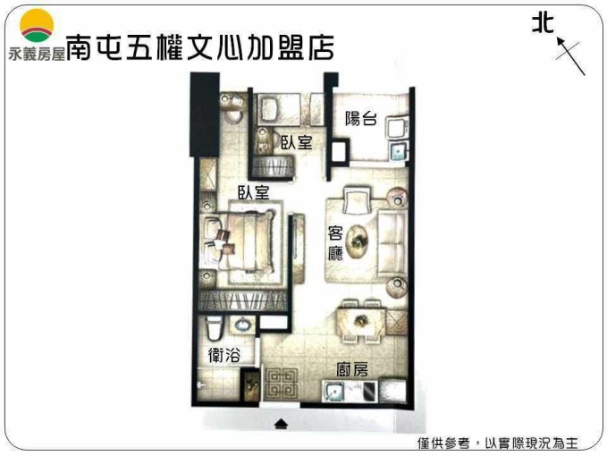 專業遠雄幸福成兩房全新未住出租（第13張）